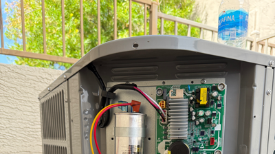 Inverter Condenser Electrical and Controls Setup Photo