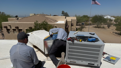 Rooftop Package Unit Change-Out and Duct Transition Photo