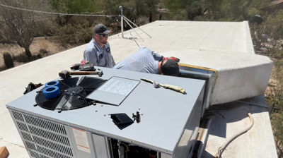 Rooftop Package Unit Electrical and Startup Preparation Photo