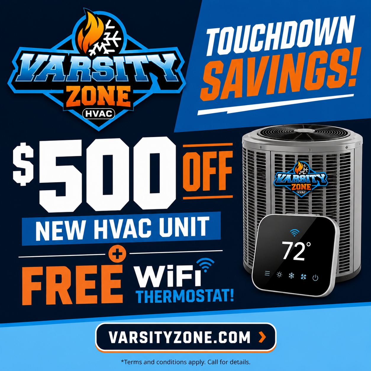 $500 off HVAC coupon